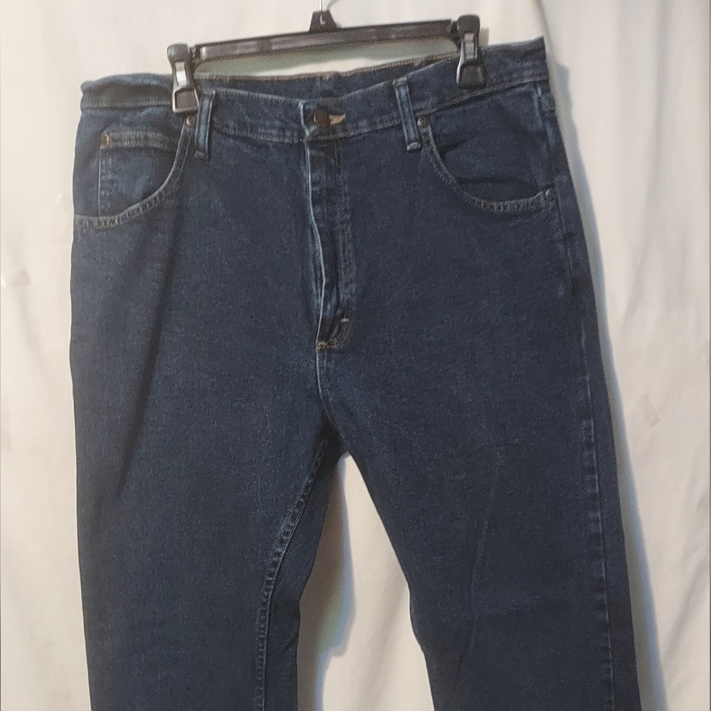 Wrangler Men's Dark Blue Straight Jeans